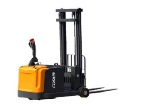 DESCRIPTION: (1) WALKIE STACKER W/CHARGER & BATTERYBRAND/MODEL: EKKO/EK14-130INFORMATION: 3300LB CAPACITY, 130" LIFTING HEIGHT, 24V ELECTRIC DRIVESIZE: 109" X 39"RETAIL$: $15,899QTY: 1