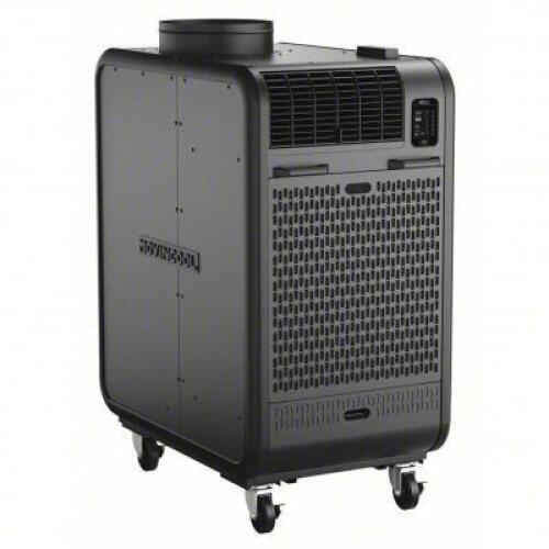 DESCRIPTION: (1) PORTABLE AIR CONDITIONERBRAND/MODEL: MOVINCOOL/CLIMATE PRO K63INFORMATION: 60,000 BtuH, 2,000 sq ft &ndash; 2,500 sq ft, 460V AC, Cooling OnlySIZE: 55" X 64" X 31"RETAIL$: $14,366.97QTY: 1Climate Pro K63 Video