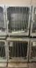 (2) - STAINLESS STEEL MODULAR KENNEL CAGE
