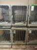 (2) - STAINLESS STEEL MODULAR KENNEL CAGE - 2