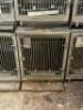 (2) - STAINLESS STEEL MODULAR KENNEL CAGE - 5