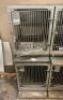 (2) - STAINLESS STEEL MODULAR KENNEL CAGE - 2