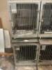 (2) - STAINLESS STEEL MODULAR KENNEL CAGE - 4