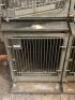 (2) - STAINLESS STEEL MODULAR KENNEL CAGE - 7