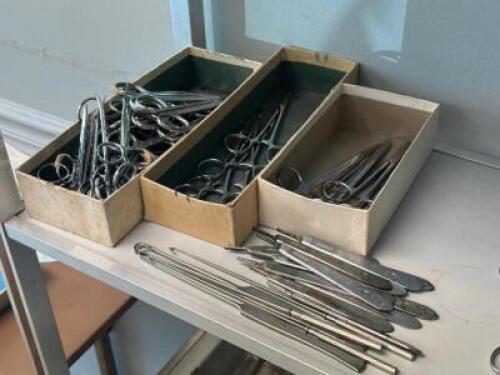 SURGICAL SCISSORS, NEEDLE HOLDERS, SUTURE SCISSORS, BLADE HANDLES, SPRAY HOOKS
