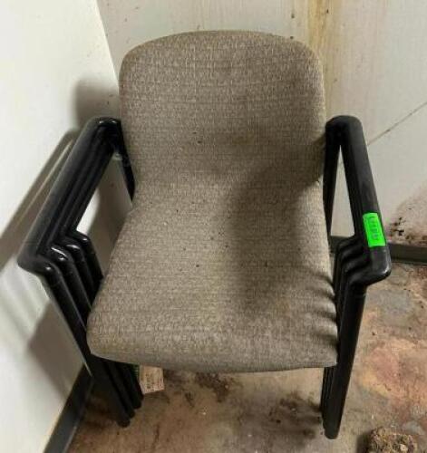 (4) STACK ARM CHAIRS