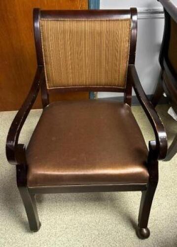 (4) ROLLABOUT ARM CHAIRS