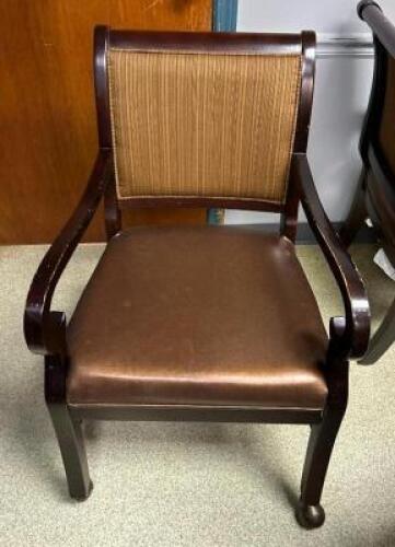 (4) ROLLABOUT ARM CHAIRS