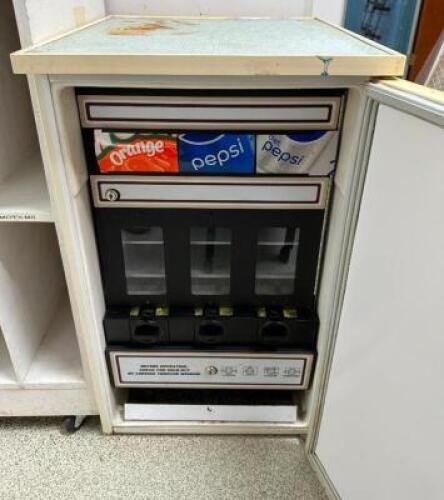 VINTAGE COIN OPERATED SODA MACHINE
