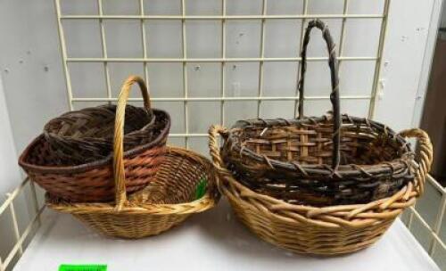 ASSORTED BASKETS AS SHOWN