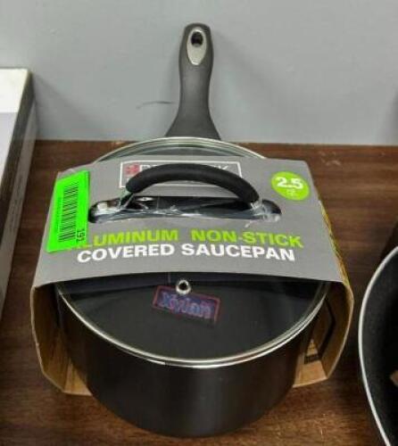 2.5 QT ALUMINUM NON-STICK COVERED SAUCEPAN