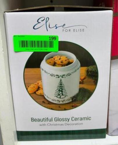CERAMIC CHRISTMAS COOKIE JAR