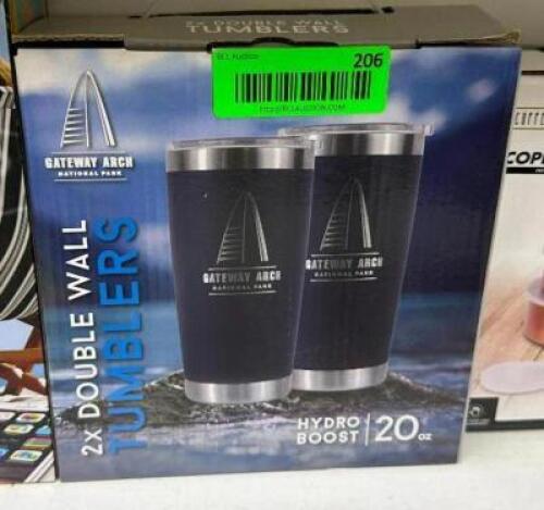 2PC GATEWAY ARCH TUMBLERS