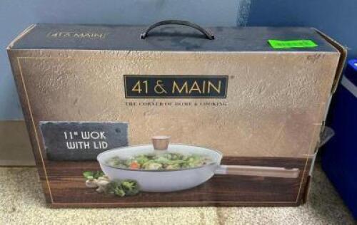 11" WOK WITH LID
