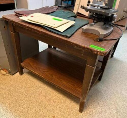 (2) WOODEN SIDE TABLES