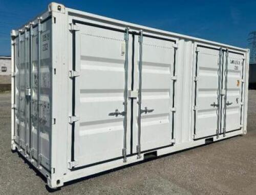 CIMC 2025 20' CONEX SHIPPING CONTAINER W/ (2) DOUBLE SIDE DOORS.