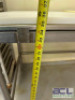 4' STAINLESS MEAT PROCESSING TABLE WITH (3) CUTTING BOARDS - 4