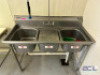 3-COMPARTMENT STAINLESS STEEL SINK WITH DOWNSPRAYER - 2