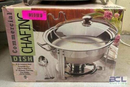STAINLESS ROUND CHAFING DISH