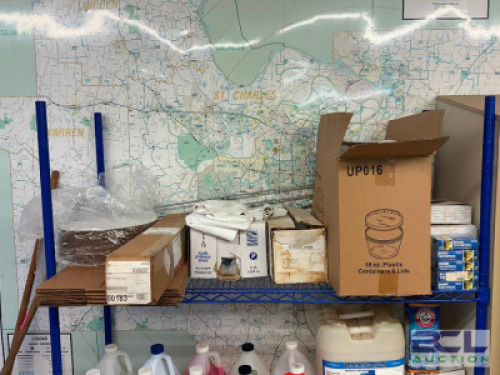 LARGE ASSORTMENT OF SMALLWARES AND CLEANING SUPPLIES
