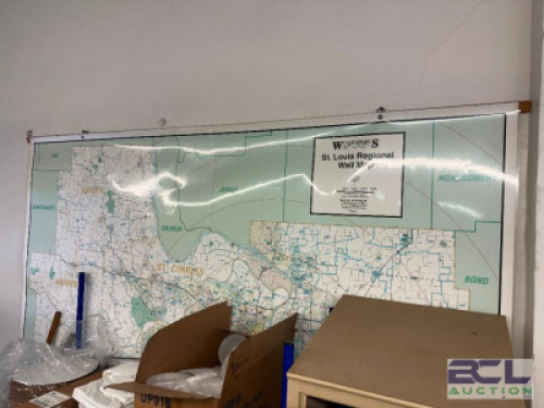 5 FT. WALL MAP OF ST. LOUIS