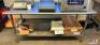 6' STAINLESS TABLE WITH GALVANIZED UNDERSHELF