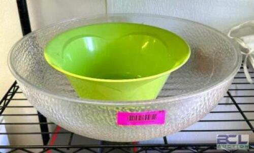 (2) SALAD/MIXING BOWLS