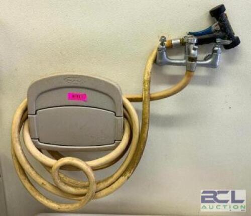 WALL MOUNTED HOSE - FAUCET, HOSE AND REEL