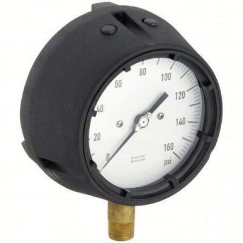 DESCRIPTION: (4) INDUSTRIAL PRESSURE GAUGE BRAND/MODEL: 36JV30 INFORMATION: 0-160 PSI SIZE: 4.5 DIAL 1/2 NPT MALE BOTTOM RETAIL$: $177.43 EA QTY: 4