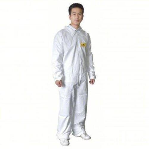 DESCRIPTION: (6) COVERALLS BRAND/MODEL: CONDOR #30C536 INFORMATION: WHITE, ELASTIC WRIST AND ANKLE, MICROPOROUS FILM LAMINATE SIZE: MEDIUM RETAIL$: $3