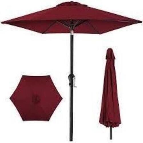 DESCRIPTION: (1) OUTDOOR UMBRELLA BRAND/MODEL: MARKET OUTDOOR #OV-OTU027RD INFORMATION: RED SIZE: 7.5' RETAIL$: $58.66 EA QTY: 1