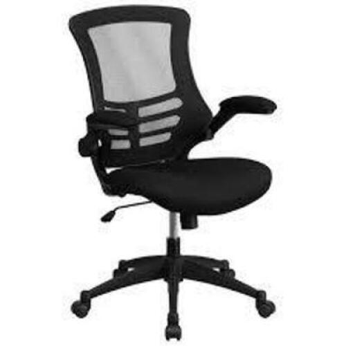 DESCRIPTION: (1) OFFICE CHAIR BRAND/MODEL: FLASH FURNITURE #BL-X-5M-BK-GG INFORMATION: BLACK, MESH BACK RETAIL$: $146.99 EA QTY: 1