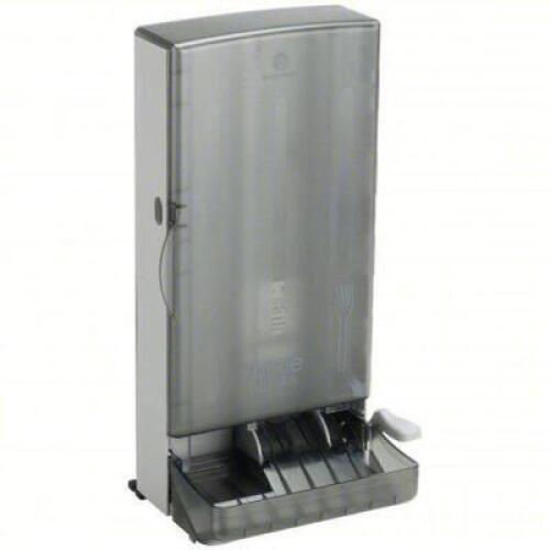 DESCRIPTION: (1) FORK DISPENSER BRAND/MODEL: SMARTSTOCK #21AN16 INFORMATION: GRAY, LEVER SIZE: 17-5/8" H X 6-1/4" D RETAIL$: $16.77 EA QTY: 1