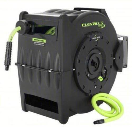 DESCRIPTION: (1) RETRACTABLE AIR HOSE REEL BRAND/MODEL: LEGACY #814LN4 INFORMATION: INCLUDES HOSE SIZE: 50' RETAIL$: $332.78 EA QTY: 1