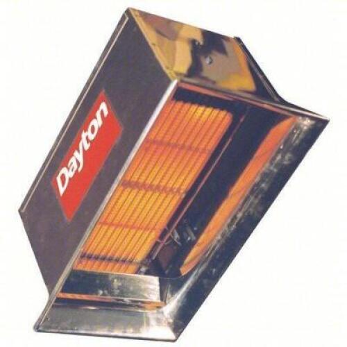 DESCRIPTION: (1) GAS INFRARED FLAT PANEL HEATERBRAND/MODEL: DAYTON #3E132EINFORMATION: 30000 BTUSIZE: 22 1/2" X 12 3/4" X 15 1/4"RETAIL$: $588.78 EAQTY: 1