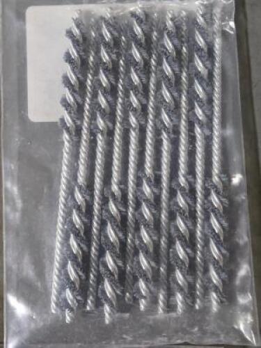 DESCRIPTION: (40) HELICAL POWER TUBE BRUSHES BRAND MODEL WEILER 21128 SIZE: 0.375" FILIMENT DIA RETAIL$: $658.80 QTY: 40