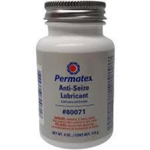 DESCRIPTION: (6) HD ANTI-SEIZE LUBRICANT BRAND/MODEL: PERMATEX 80071 SIZE: 4OZ RETAIL$: $387.00 QTY: 6