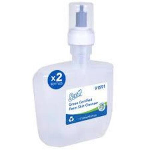 DESCRIPTION: (6) FOAM SKIN CLEANSER BRAND/MODEL: SCOTT 91591 SIZE: 1.2L RETAIL$: $93.16 QTY: 6