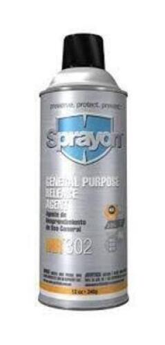 DESCRIPTION: (6) GENERAL PURPOSE RELEASE AGENT BRAND/MODEL: SPRAYON #MR302 SIZE: 12 OZ RETAIL$: $135.30 QTY: 6