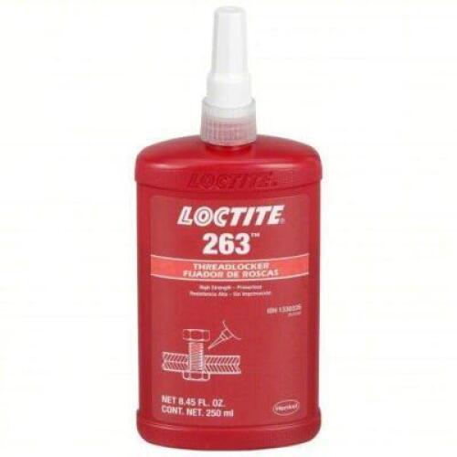 DESCRIPTION: (2) THREADLOCKER BRAND/MODEL: LOCTITE 263 SIZE: 8.45 FL OZ RETAIL$: $436.45 QTY: 2