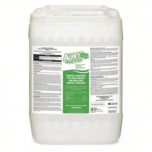 DESCRIPTION: (1) QUAT FREE SANITIZER BRAND/MODEL: ALPET D2 SIZE: 5 GAL RETAIL$: $115.04 QTY: 1