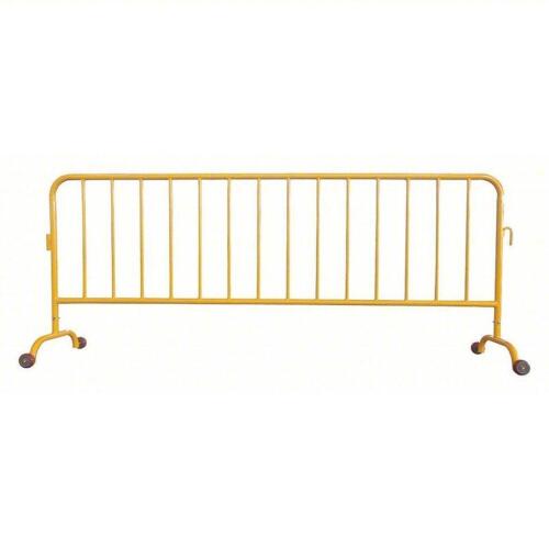 DESCRIPTION: (5) CROWD CONTROL BARRIER BRAND/MODEL: 31DW12 INFORMATION: YELLOW, CASTERS SIZE: 40 1/2 in Ht, 8 1/2 ft Lg, 20 in Wd RETAIL$: $301.20/EA