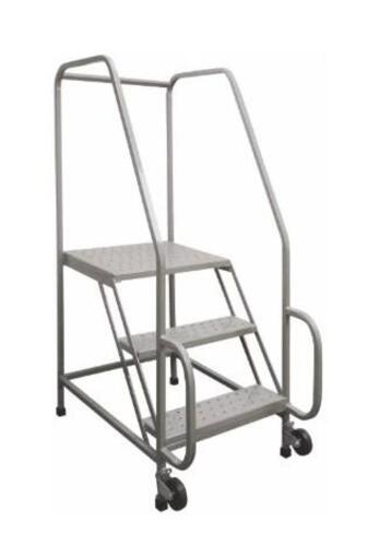 DESCRIPTION: (1) TILT & ROLL ROLLING LADDER BRAND/MODEL: PW PLATFORMS/03396843 INFORMATION: STEEL, 3 STEP SIZE: 24" X 40" X 60" RETAIL$: $1,282.68 QTY