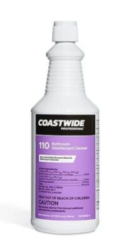 DESCRIPTION:&nbsp;(6) BATHROOM DISINFECTANT CLEANERBRAND/MODEL:&nbsp;COASTWIDE 110SIZE:&nbsp;32ozRETAIL$:&nbsp;$26.95QTY:&nbsp;6