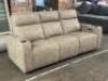 GREYMEL FABRIC POWER RECLINING SOFA WITH WIRELESS CHARGER