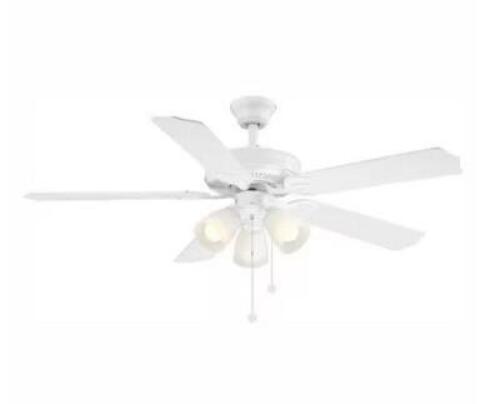 BROOKHURST 52 IN. LED INDOOR WHITE CEILING FAN