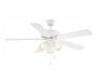 BROOKHURST 52 IN. LED INDOOR WHITE CEILING FAN