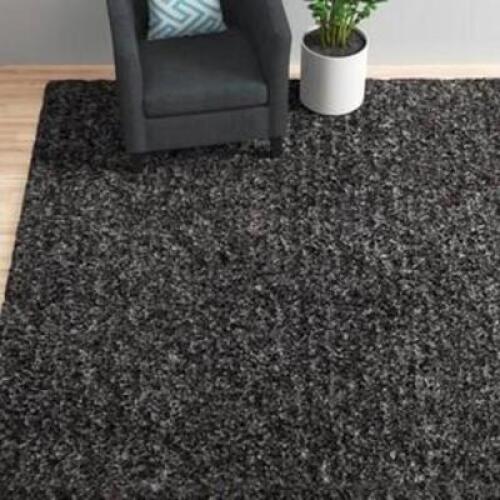 LUXURY TUFTED BLACK AREA RUG