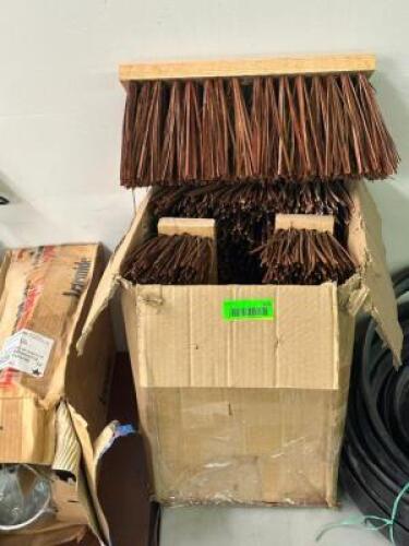 BOX OF BROOM HEADS