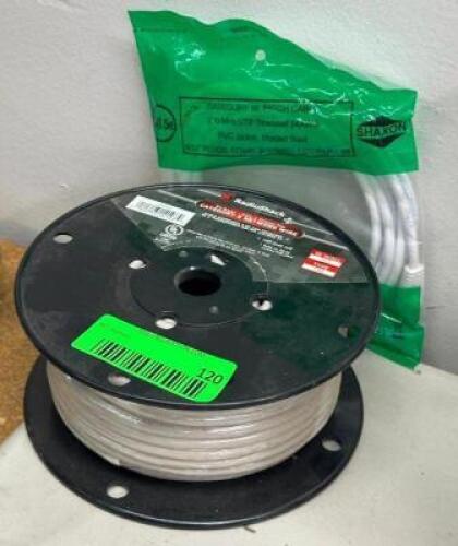 ASSORTED NETWORK WIRE AND PATCH CABLE